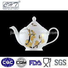 A057 gold winter-sweet decorative ceramic chinese teapot design
